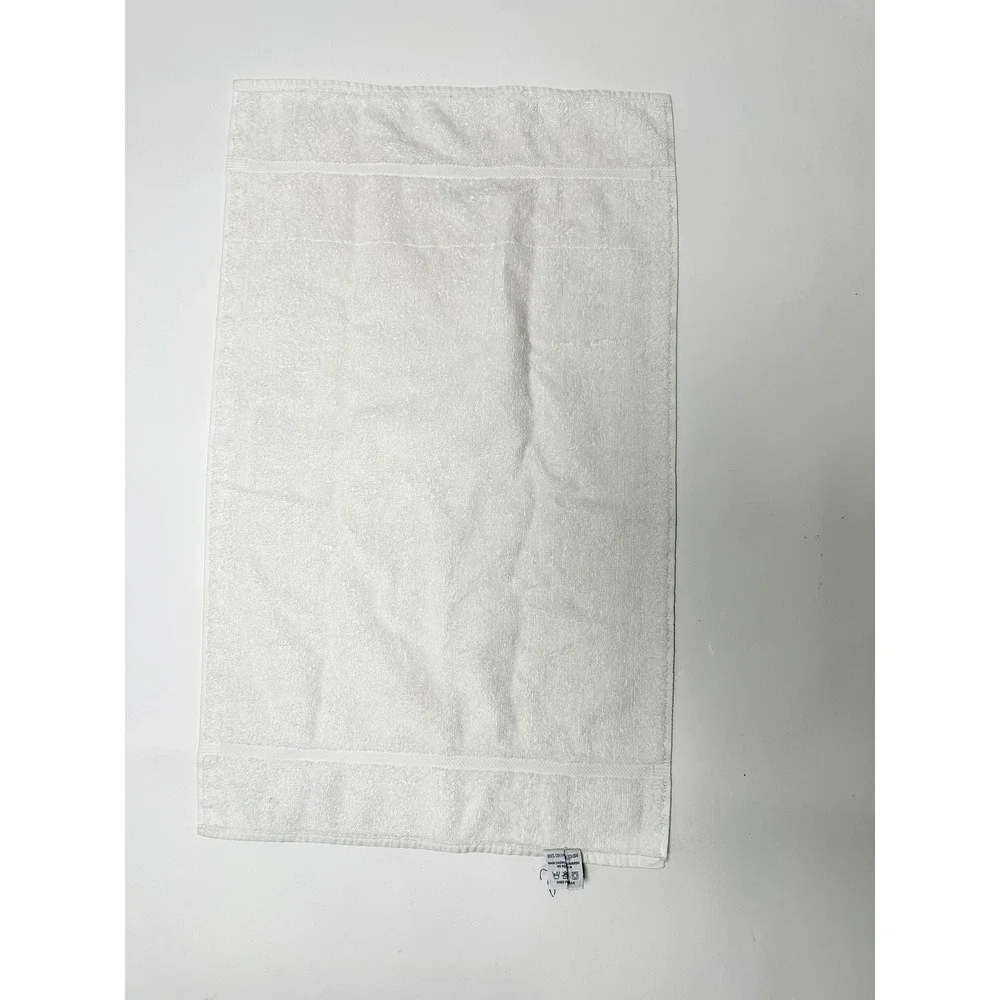 Vintage Royal Cannon Royal Family White Hand Towel 100% Cotton Made in USA 25x15